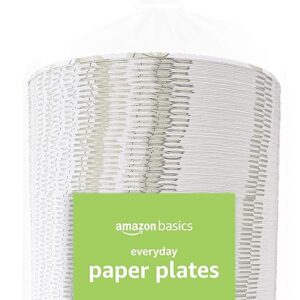 Amazon Fundamentals Disposable Paper Plates, 8.62 Inches, 300-Pack for On a regular basis Use