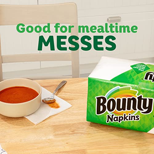 Bounty White Paper Napkins, 400 Sheets per Pack