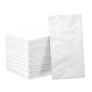 Cozy Package deal Disposable 2-Ply White Paper Dinner Napkins – 300 Depend (Folded Dimension: 7 ½” x 4 ¼”, Unfolded Dimension: 15” x 17”) – Best for Events