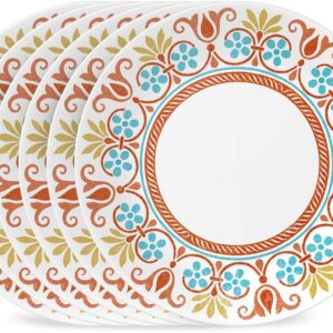 Corelle World Assortment Vitrelle Dinner Plate Set – Terracotta Desires, Eco-Pleasant Light-weight Triple Layer Recycled Glass, 10-1/4-Inch Plates (Set of 6)